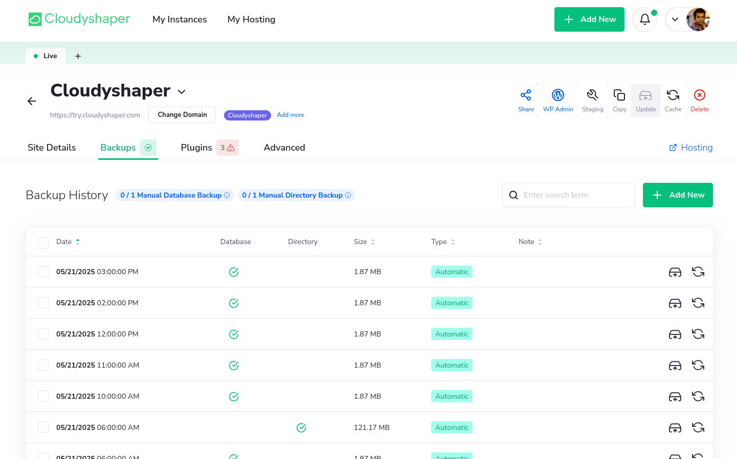 Screenshot 2025-05-21 at 16-26-59 Cloudyshaper LLC Cloudyshaper - Backups