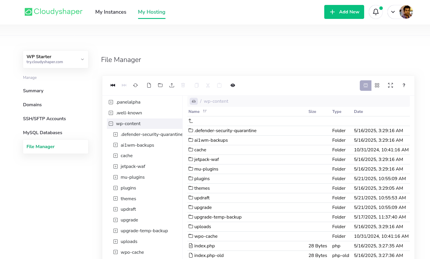 Screenshot 2025-05-21 at 16-34-05 Cloudyshaper LLC - File Manager